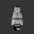 Modern Sailing Cartoon Sailing 3d model