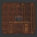 Hand Carved Traditional Wooden Screen With Ornate Decorative Patterns And Classic Design
