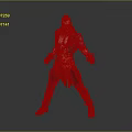 Pink Haired Character In Leather Jacket With Red Sash And Combat Stance