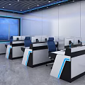 Monitoring room 3d model