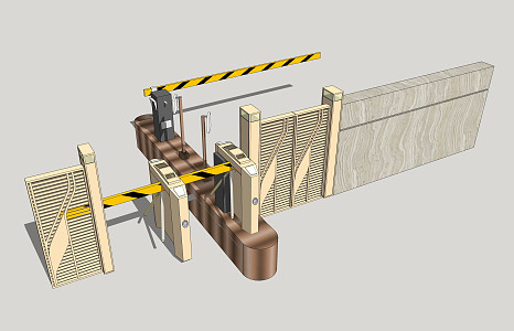 Modern Gate 3d model