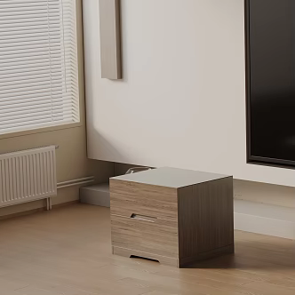 Modern Bedside Cabinet 3d model