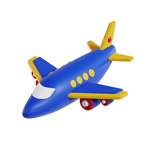 Aircraft Cartoon Aircraft Passenger Aircraft 3d model