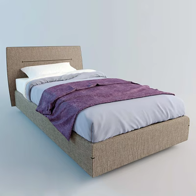 Single Bed 3d model Single Bed 3d model
