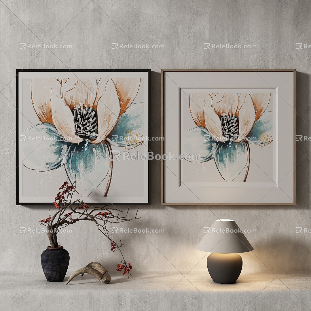 modern decorative painting 3d model