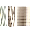 Bamboo Room Dividers With Various Styles And Natural Materials For Home Decor
