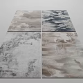 Stylish Square Rugs With Four Unique Abstract And Textured Patterns For Home Decor