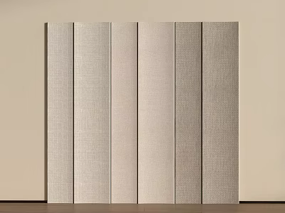 Modern Textured Light Beige Wall Paneling For Interior Home Decor Design 3d model