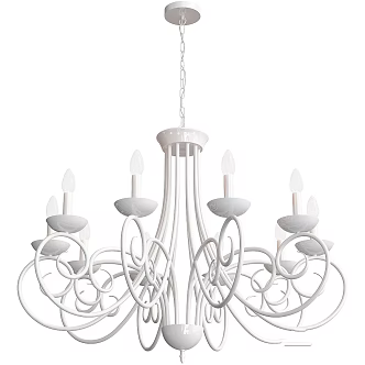 Modern chandelier suspension Ideal Lux Sem SP10 3d model