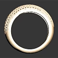 Gorgeous Gold Jewelry Ring With Dense Diamond Studded Surface And Elegant Craftsmanship