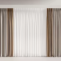 Brown White And Grey Curtains With Modern Design For Home Interior Decor