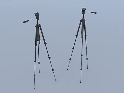 Stable Adjustable Commercial Tripod Equipment For Professional Photography And Videography Use 3d model