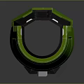 Green And Black Tactical Weapon With Metallic Parts And Structural Design