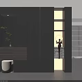 Modern Minimalist Dark Entryway Side Cabinet With Ample Storage And Chic Decor Display Spaces