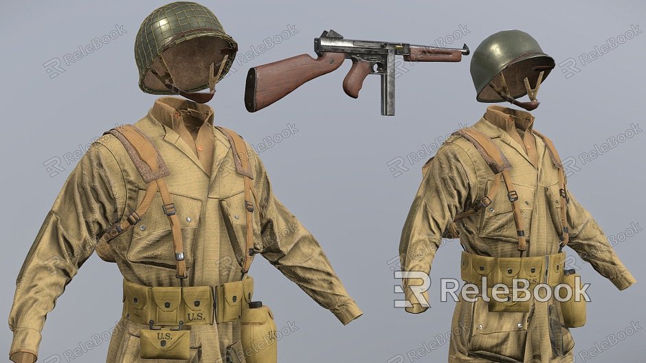 Weapons American paratroopers model