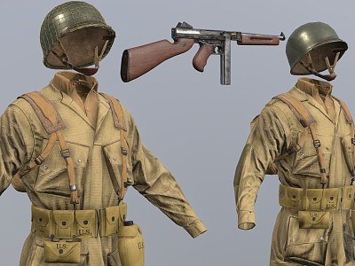 Weapons American paratroopers model