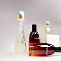 Elegant Perfume Bottles Cosmetics Collection With Various Design Shapes And Colors