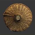 Handmade Woven Wicker Bottle With Cork Stopper And Handle For Home Use