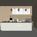 Modern Bubble Tea Shop Interior With Sleek Counter Menu Boards And Milk Tea Equipment
