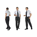 modern man character 3d model