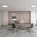 Modern Office Chairman's Office 3d model