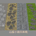 Various Natural Stone Stepping Path Designs For Garden And Stream Walkway