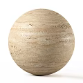 Marble Sphere Component With Beige Natural Texture And Smooth Surface 3d model