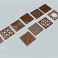 Traditional Decorative Room Dividers With Intricate Geometric Laser Cut Patterns For Home Decor