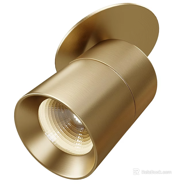 Modern Brushed Brass Wall Light with Sleek Design for Indoor Home Decor 3d model 
