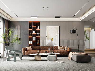 modern living room model