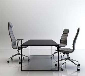 modern office chair desk 3d model