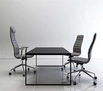 modern office chair desk 3d model