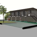 Modern Vacation Villa With Wooden Roof Open Deck Swimming Pool And Mountain View