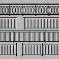 Various Metal Railings With Curved Patterns And Black Brown Finishes Designs