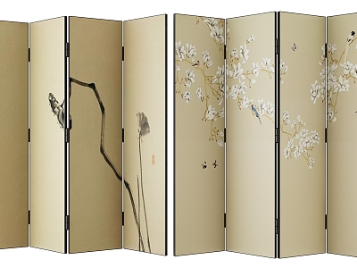 New Chinese-style screen partition model