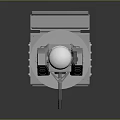 Modern Mechanical Device With Cylindrical Top Base Structure And Control Unit