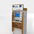 Public Self Service Kiosk With Interactive Touchscreen And Payment Interface Design