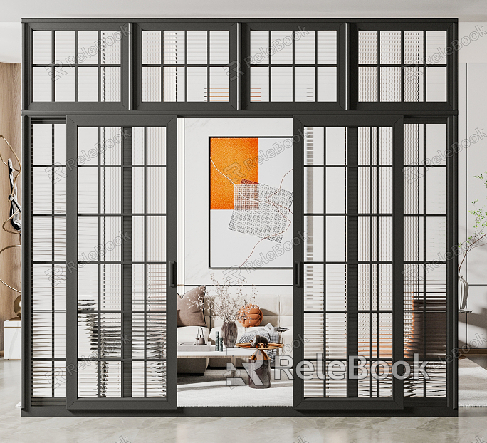 Modern sliding door Changhong glass sliding door model