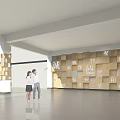 School Hall With Students And Cultural Wall Displaying Core Values