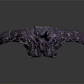 Purple Armor Costume with Intricate Decorative Details and Glowing Accents for Fantasy Character Outfit