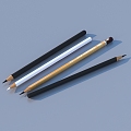 Pen Brush Pencil Stationery 3d model