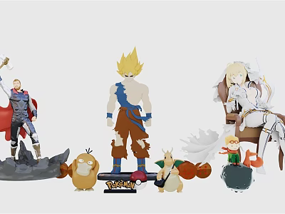 Modern Toy Toy Robot Children's Toy One Piece Decoration 3d model