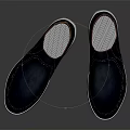 Dark Blue Leather Casual Shoes With White Sole And Stylish Comfortable Design