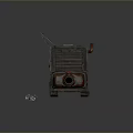 Green Industrial Generator With Open Lid Metal Casing And Small Model Car