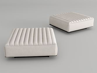 Modern Minotti sofa stool 3d model