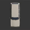 White Toyota Off Road Vehicle With Classic Design And Reflective Exterior