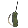 Green Two Way Radio Communication Device With Long Antenna and Wrist Strap For Portable Use