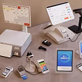 Smart Retail Machines Featuring POS Terminals Tablets Scanners And Mobile Payment Devices 3d model
