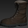 Brown Leather Lace up Boots with Thick Sole and Warm Inner Lining