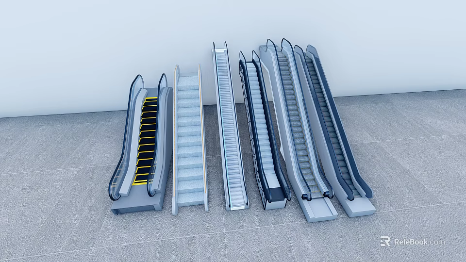 Different Types Of Modern Elevators With Various Designs For Interior Use 3d model 